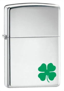 A Bit O Luck High Polish Chrome Zippo Lighter - Free Engraving - ID# 24007