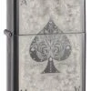 Ace Of Spades Black Ice Zippo Lighter - ID# 28323