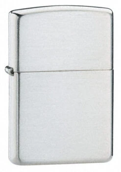 Armor Brushed Sterling Silver Zippo Lighter - ID# 27