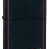 Black Matte With Zippo & Border Zippo Lighter - ID# 218ZB -Pen Aurora Shop black matte with zippo border zippo lighter 40