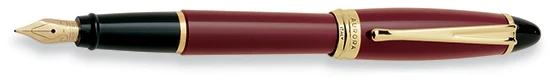Bordeaux & Gold Fountain Pen By Aurora 3 Bordeaux & Gold Fountain Pen By Aurora