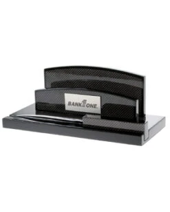Carbon Fiber Letter Holder And Letter Opener Desk Set