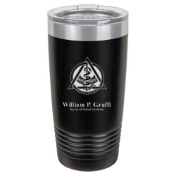 Dentist Emblem 20 Ounce Black Polar Camel Travel Mug