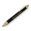 Gold & Black Leatherette Click Action Ballpoint Pen - Free Personalization 2 Gold & Black Leatherette Click Action Ballpoint Pen - Free Personalization -Pen Aurora Shop gold black leatherette click action ballpoint pen free personalization 58