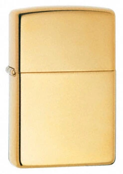 High Polish Brass Engravable Zippo Lighter - ID# 254B