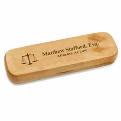Pen Aurora Shop -Pen Aurora Shop lawyer theme maple wood double pen and box set 81