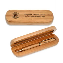 Pen Aurora Shop 7 Marines Bamboo Pen And Box Set