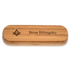 Masonic Bamboo Pen And Box Set