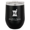 Pharmacist Emblem 12 Ounce Black Insulated Stemless Wine Glass -Pen Aurora Shop pharmacist emblem 12 ounce black insulated stemless wine glass 30