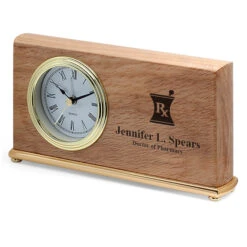 Pharmacist S Personalized Wood Desk Clock