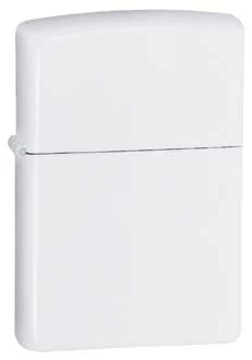 White Matte Zippo Lighter - ID# 214